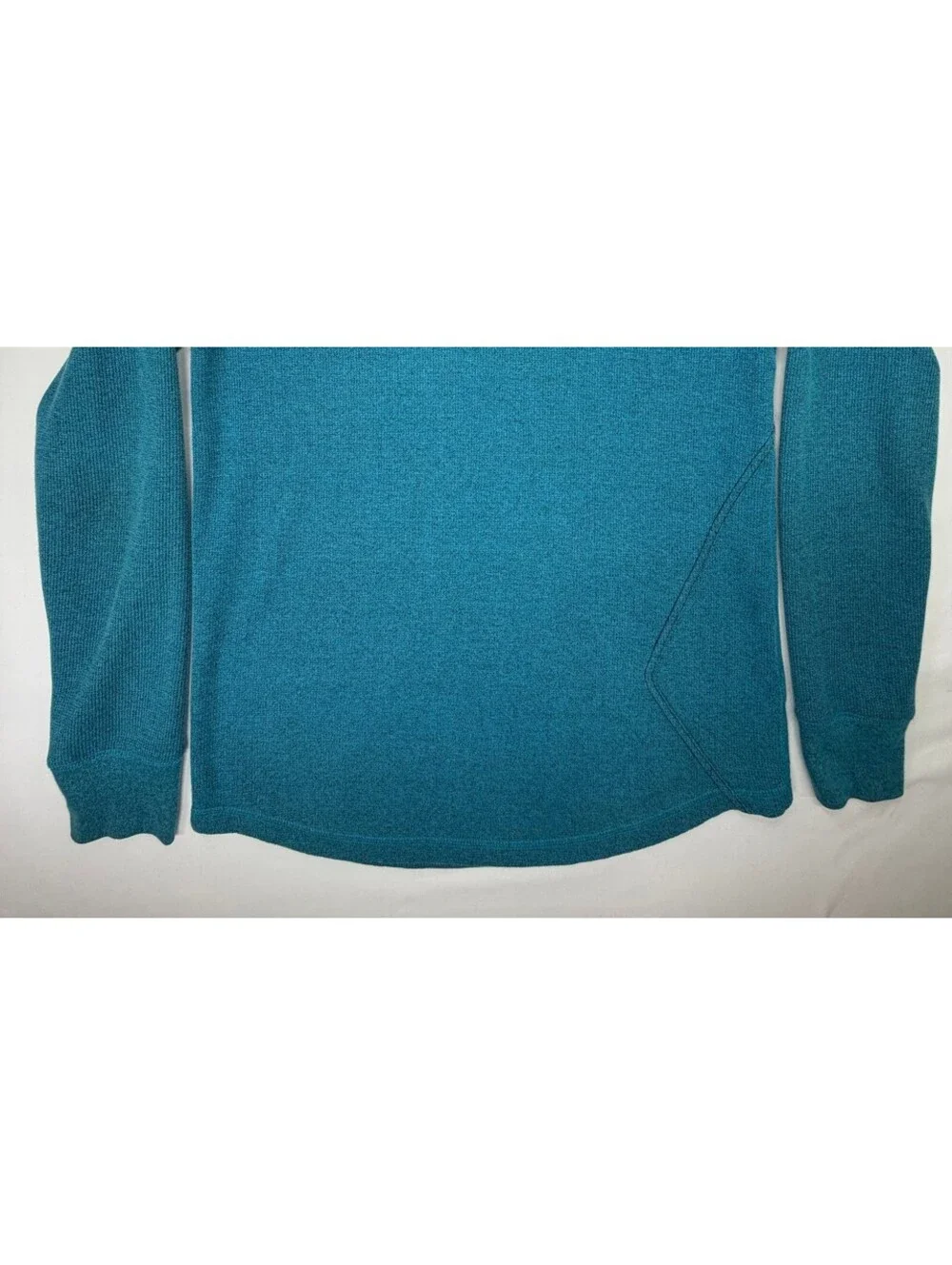 Volcom Men's Sweater Encore Marled Thermal Crew Neck Pullover Size Large Blue